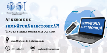 Filiala Ungheni a CCI oferă servicii de certificare a semnăturilor electronice